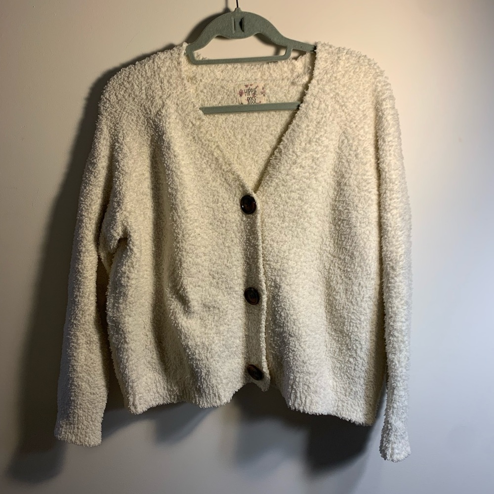 Fuzzy Oversized Cardigan